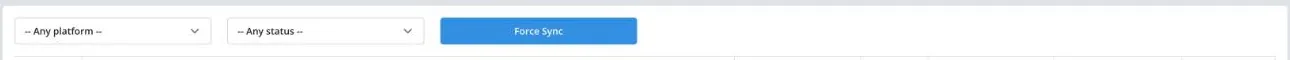 Force Sync button on Summary